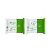 Simple Kind To Skin Micellar Cleansing Wipes (Pack Of 2 ) Combo