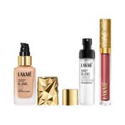 Lakme Be-Jewel  Lip Liquid, Skin Tint & Setting Spray Combo