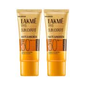 Lakme Matte Sunscreen SPF 50 Pa+++, Niacinamide, UVA-B Protection 50ml Combo Of 2