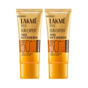 Lakme Tinted Sunscreen SPF 50 Pa +++ UVA/B Protection 50 ml Combo Of 2