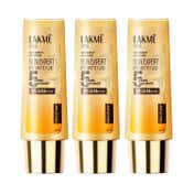 Lakme Sun Expert Dry Matte Fluid SPF 50++++ Sunscreen with 1% Niac & Ceramide 50 ml Combo Of 3