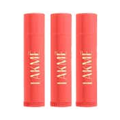 Lakme Lip Love Chapstick Lip Balm - Apricot 4.5 g Combo Of 3