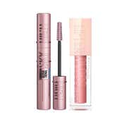 Maybelline New York Clean Girl Shimmer Duo -Mascara + Lifter Gloss : Concert-Proof Look Essentials