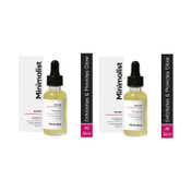 Minimalist AHA BHA 10% Exfoliator with Hyaluronic Acid for Even Tone Younger Skin (30ml) Combo of 2