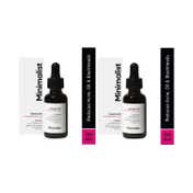 Minimalist 2% Salicylic Acid Face Serum Reduces Oil, Blackheads & Acne (30 ml) - Combo of 2