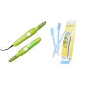 LetsShave Balls Trimmer-Body Groomer-Green & Beard Pen Styler & Trimmer -White, Blue (3Pcs) Combo