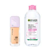 Maybelline New York Super Stay Lumi-Matte Liquid Foundation 120 + Garnier Micellar Water Combo