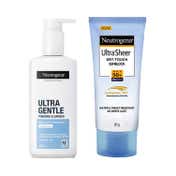 Neutrogena Ultra Gentle Forming Cleanser and Ultrasheer Sun Protection Combo