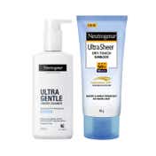 Neutrogena Ultra Gentle Creamy Cleanser and Ultrasheer Sun Protection Combo