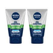 Nivea Men Oil Control Aircool Mint Crystal Facewash (100 g) (Pack Of 2) Combo
