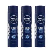 Nivea Deo Cool Kick (150 ml) (Pack Of 3) Combo