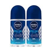 Nivea Nfm Fresh Active Roll On (50ml) Pack of 2 Combo