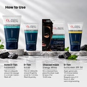 O3+ Alpha Men D-Tan Skin Care Grooming Combo