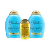 OGX Combo of Renewing Argan Oil Of Morocco Shampoo Conditioner & Extra Penetrating Hair Oil (485ml)