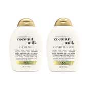 OGX Combo of Nourishing Coconut Milk - Shampoo and Conditioner (385 ml Each)