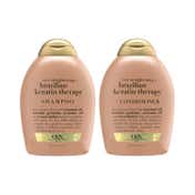 OGX Ever Straightening Brazilian Keratin Smooth Shampoo & Conditioner Combo (385 ml + 385 ml)