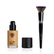 PAC HD Liquid Foundation - 1.7 & Foundation Blending Brush - 265 Combo
