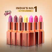 Pilgrim Makeup Duo Dubai Bling Khalifa Glitter Lipstick & Beige Glow BB Cream SPF 50 PA++++ Combo