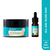 Pilgrim Daily Brightness Duo Hydra Glow Moisturizer + 10% Vitamin C Serum Korean Skin Glow Combo