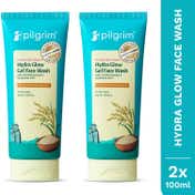 Pilgrim Korean Rice Water Hydra Glow Gel Face Wash Combo