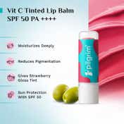 Pilgrim Vitamin C SPF 50+ PA++++ Tinted Lip Balm and Sunscreen Daily Glow Essentials Combo