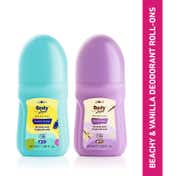 Plum Bodylovin Vanilla & Beachy Deodorant Roll-On Duo Combo (50 ml)