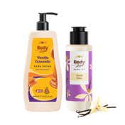 Plum BodyLovin Moisture Superstars Duo - Vanilla Caramello Body Lotion + Body Oil