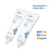 Plum 2% Niacinamide & Rice Water Spf 50 Pa+++ Hybrid Sunscreen - Pack Of 2