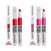 Protouch Lippie Love Combo - Lip Plumping Tint with Grapeseed Extracts Fuller Lips - Pink & Red