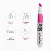 Protouch Lippie Love Combo - Lip Plumping Tint with Grapeseed Extracts Fuller Lips - Pink & Red