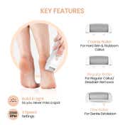 Protouch Bliss Pedicure Combo - Callus Remover Device + Callus Remover Spray + Feet Lotion