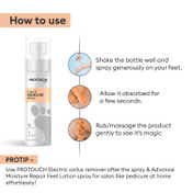 Protouch Callus Remover Spray Pack of 2 Combo  - Removes the Tough Dead Skin & Reveal Soft Heels