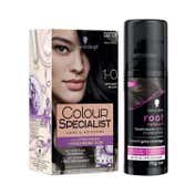 Schwarzkopf Black Hair Color Combo - 2 (Permanent + Touch Up)