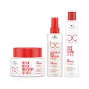 Schwarzkopf Professional Bonacure Repair Rescue Shampoo + Treatment & Spray Conditioner Combo
