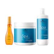 Schwarzkopf Professional Spa Essence Nourishing Shampoo+Enriching Mask+Oil Ultime Argan Oil Combo