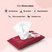 Sirona Feminine Pain Relief Patches for Period Pain - 5 Patches with Intimate Wipes 10 Wipes Combo