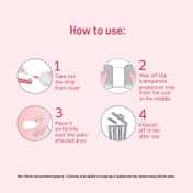 Sirona Feminine Pain Relief Patches for Period Pain - 5 Patches with Intimate Wipes 10 Wipes Combo
