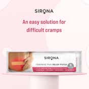 Sirona Feminine Pain Relief Patches for Period Pain - 5 Patches with Intimate Wipes 10 Wipes Combo