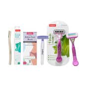 Sirona Reusable Hair Removal Womens Razors Trio Combo for Face, Bikini and Body