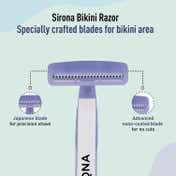 Sirona Reusable Bikini and Body Hair Removal Razors for Women