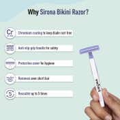 Sirona Reusable Bikini and Body Hair Removal Razors for Women