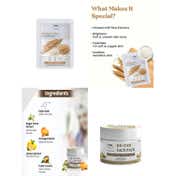 TNW The Natural Wash De Tan Pack + Radiance Boost Rice Face Sheet Mask Glow Combo