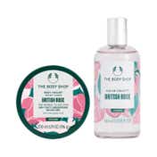 The Body Shop British Rose Body Yogurt & Eau De Toilette Combo