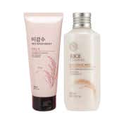 The Face Shop Day & Night Brightening Cleanser + Moisturizing Cream Combo (150 ml x 2)