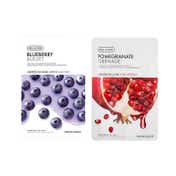 The Face Shop Anti-Aging Pomegranate & Blueberry Masksheet Pack of 2 Combo (20 g x2 )