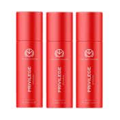 The Man Company Privilege Intense Body Spray Pack of 3 Combo - (150 ml x 3)