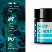 Ustraa Ayurvedic Beard Growth Oil & Hair Cream - Daily Use