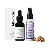 Love Beauty & Planet Argan Lavender Hair Serum with Minimalist 10% Niacinamide Serum Combo
