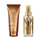 Wella Professionals Ultimate Smooth Conditioner & Oil Reflections Luminous Smoothening Hair Combo