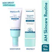 WishCare Oil Balance Fluid Sunscreen and 2:1:3 NMF Water Gel Mositurizer for Oily Skin (50 ml each)